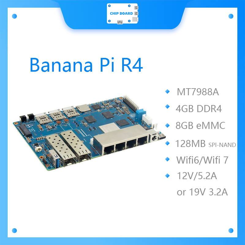 Bananapi Bpi R4 Wifi 7 - Scheda Banana Pi BPI R4 Wifi