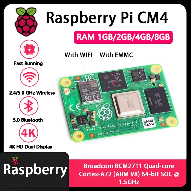 Raspberry Pi CM4 1GB/2GB/4GB/8 - Compute Module 4 32Gb Wifi recensione e prezzo