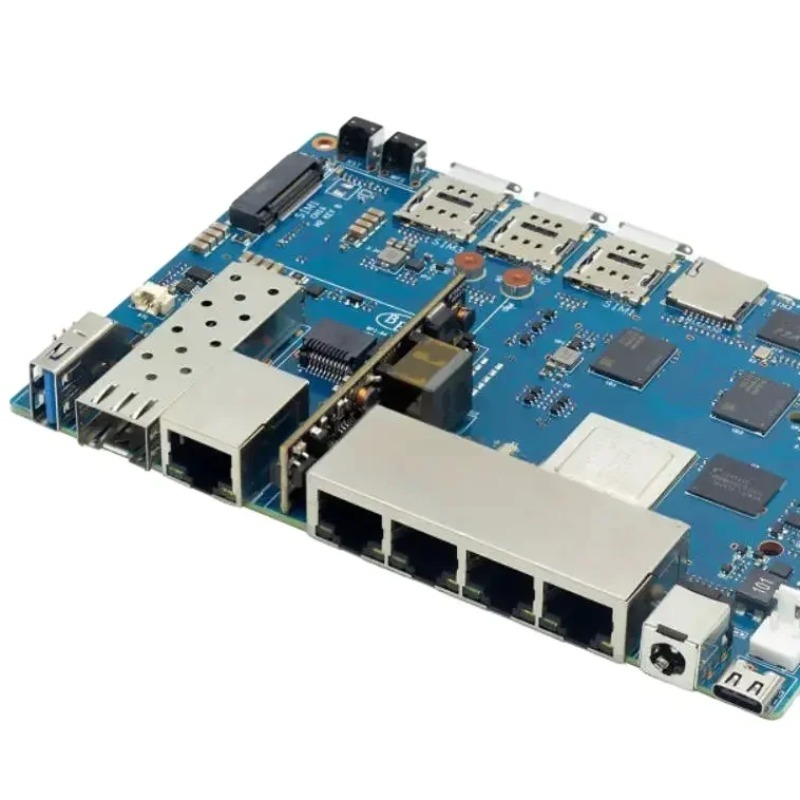 Scheda router Wifi 7 con desig - Bananapi Bpi R4 Wifi 7 recensione e prezzo