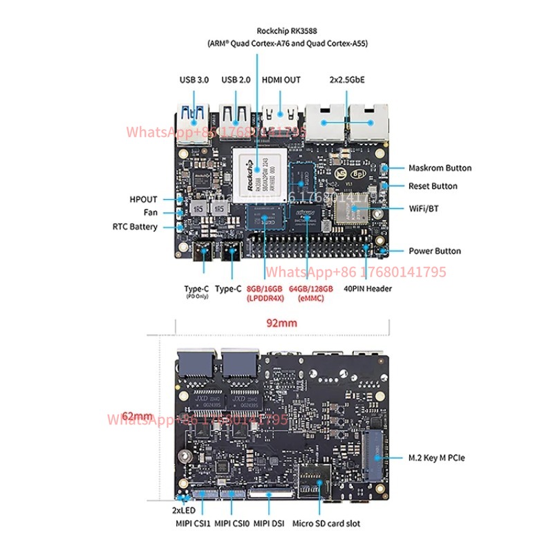 Computer a scheda singola RK35 - Banana Pi Bpi M7 Rk3588 recensione e prezzo