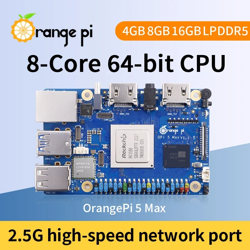 Orange Pi 5 Max 8GB / 16GB RAM - Orange Pi 5 Max Rk3588 recensione e prezzo