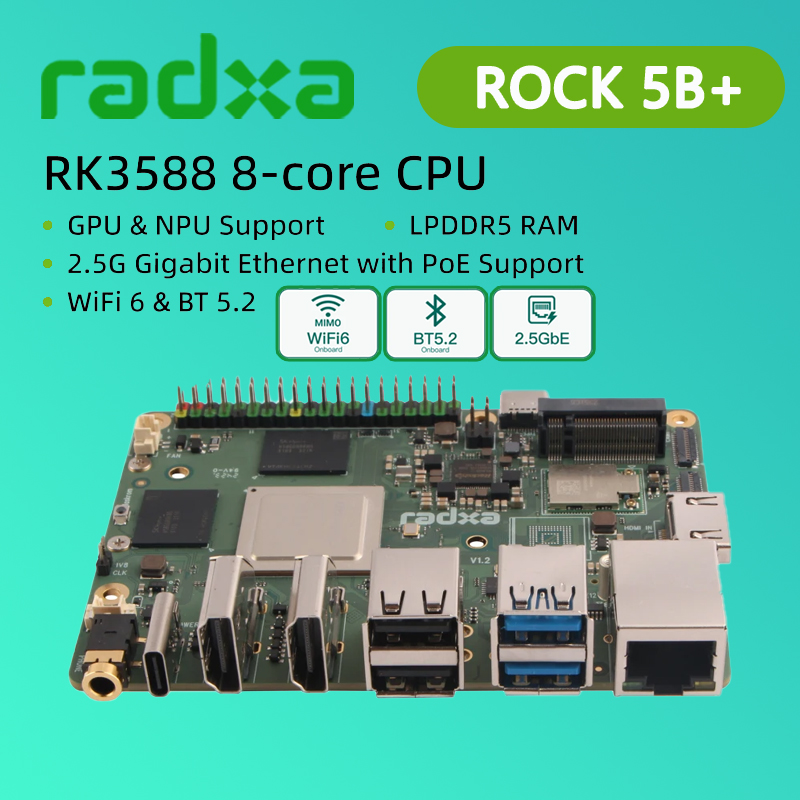 Radxa ROCK 5B+ Rockchip RK3588 - Radxa Rock 5B 16Gb recensione e prezzo