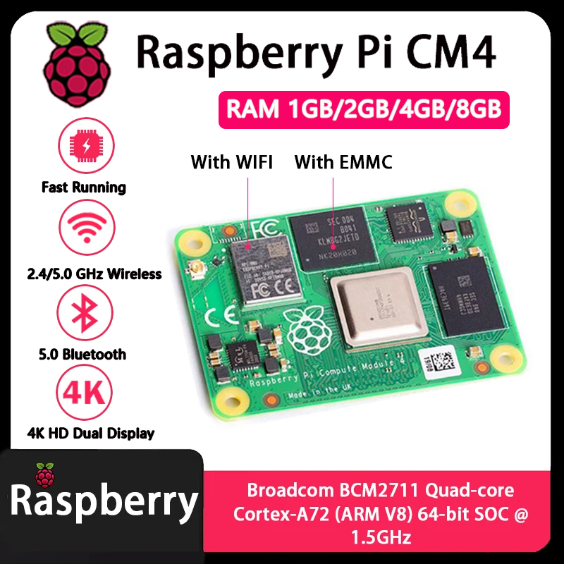Raspberry Pi CM4 1GB/2GB/4GB/8 - Compute Module 4 32Gb Wifi recensione e prezzo