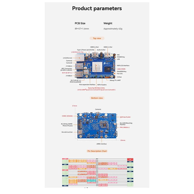 Scheda di sviluppo Orange Pi 5 - Orange Pi 5 Max Rk3588 recensione e prezzo