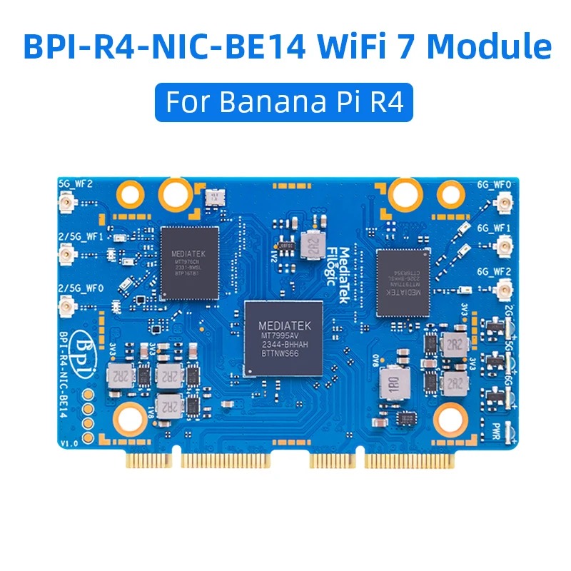 BPI-R4 BPI-R4-NIC-BE14 Modulo  - Bananapi Bpi R4 Wifi 7 recensione e prezzo